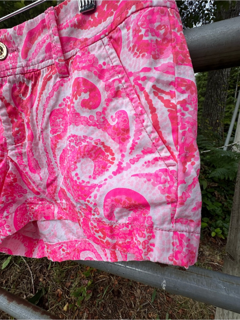 Lilly Pulitzer Pink Swirl Print Micro Shorts Preppy Resortwear Coastal Feminine - Picture 6 of 14